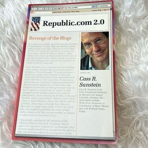 Softcover Book Republic.Com by Cass R. Sunstein Revenge of the Blogs